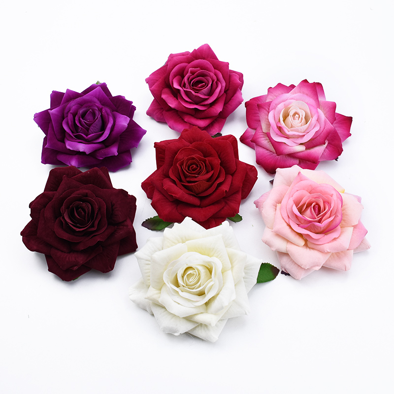 Christmas Wreath Fake - 50 pçs 10cm rosas grandes flor