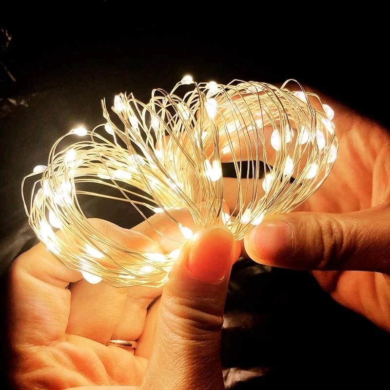 Led Fairy String Lights - Fio de cobre usb led luzes