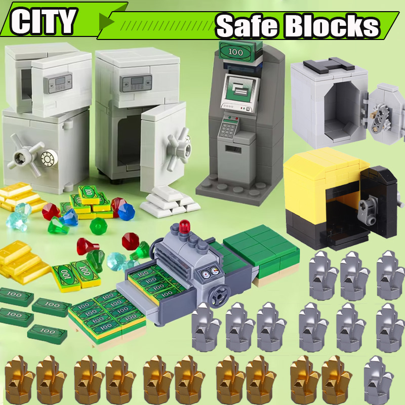 Lego Set Creator - Moc cidade cofre cofre blocos de