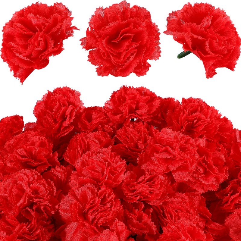 Christmas Wreath Fake - 10/20 pçs rosa flor artificial cabeça