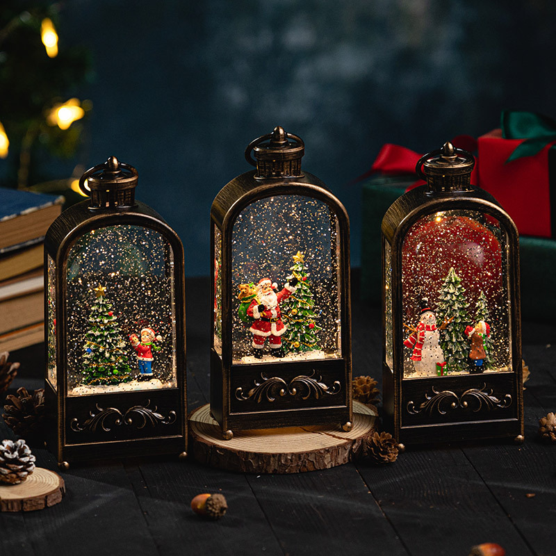 Iluminado Natal Snow Globe Lan - Snow Globe Musical avaliação e preço