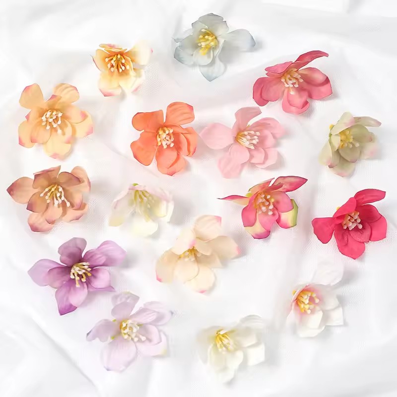50 pçs 5cm cabeças de flores a - Christmas Wreath Fake avaliação e preço