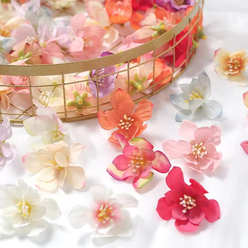 50 pçs 5cm cabeças de flores a - Christmas Wreath Fake avaliação e preço