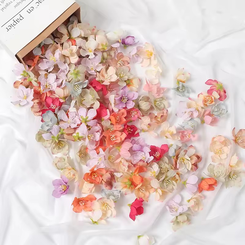 50 pçs 5cm cabeças de flores a - Christmas Wreath Fake avaliação e preço