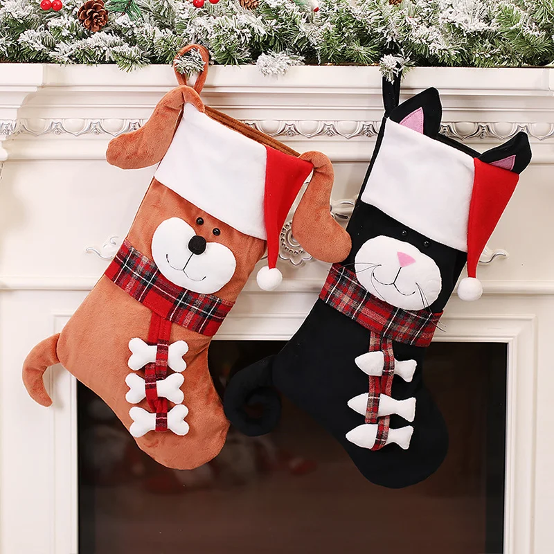 Meias de Natal 3D de Animais d - Christmas Stocking Hanging avaliação e preço