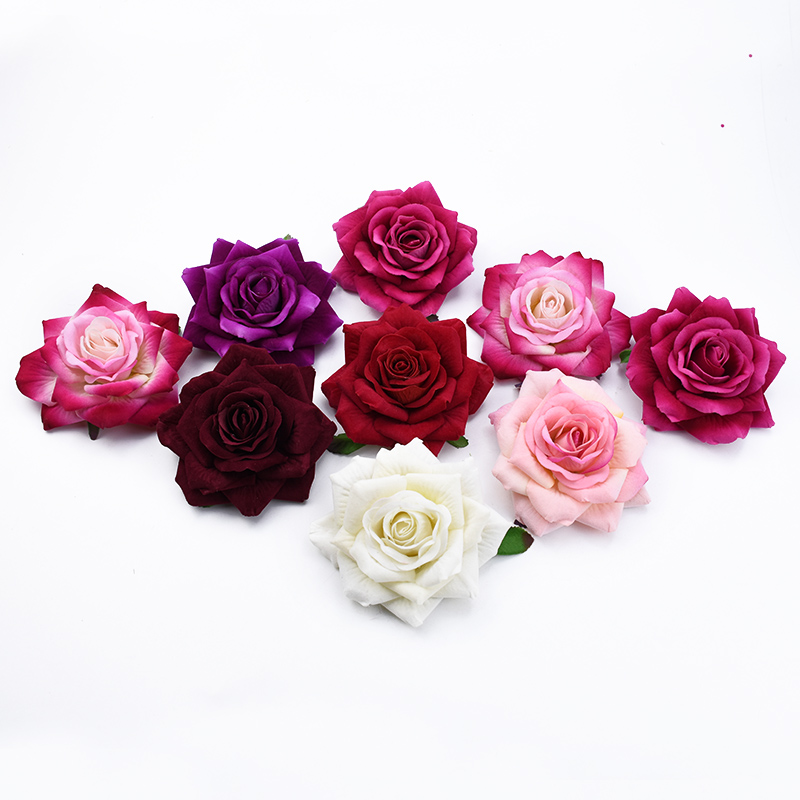 50 pçs 10cm rosas grandes flor - Christmas Wreath Fake avaliação e preço