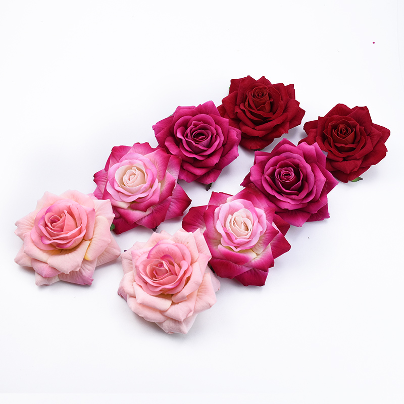 50 pçs 10cm rosas grandes flor - Christmas Wreath Fake avaliação e preço