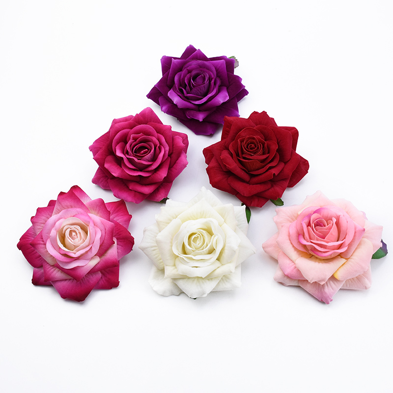 50 pçs 10cm rosas grandes flor - Christmas Wreath Fake avaliação e preço
