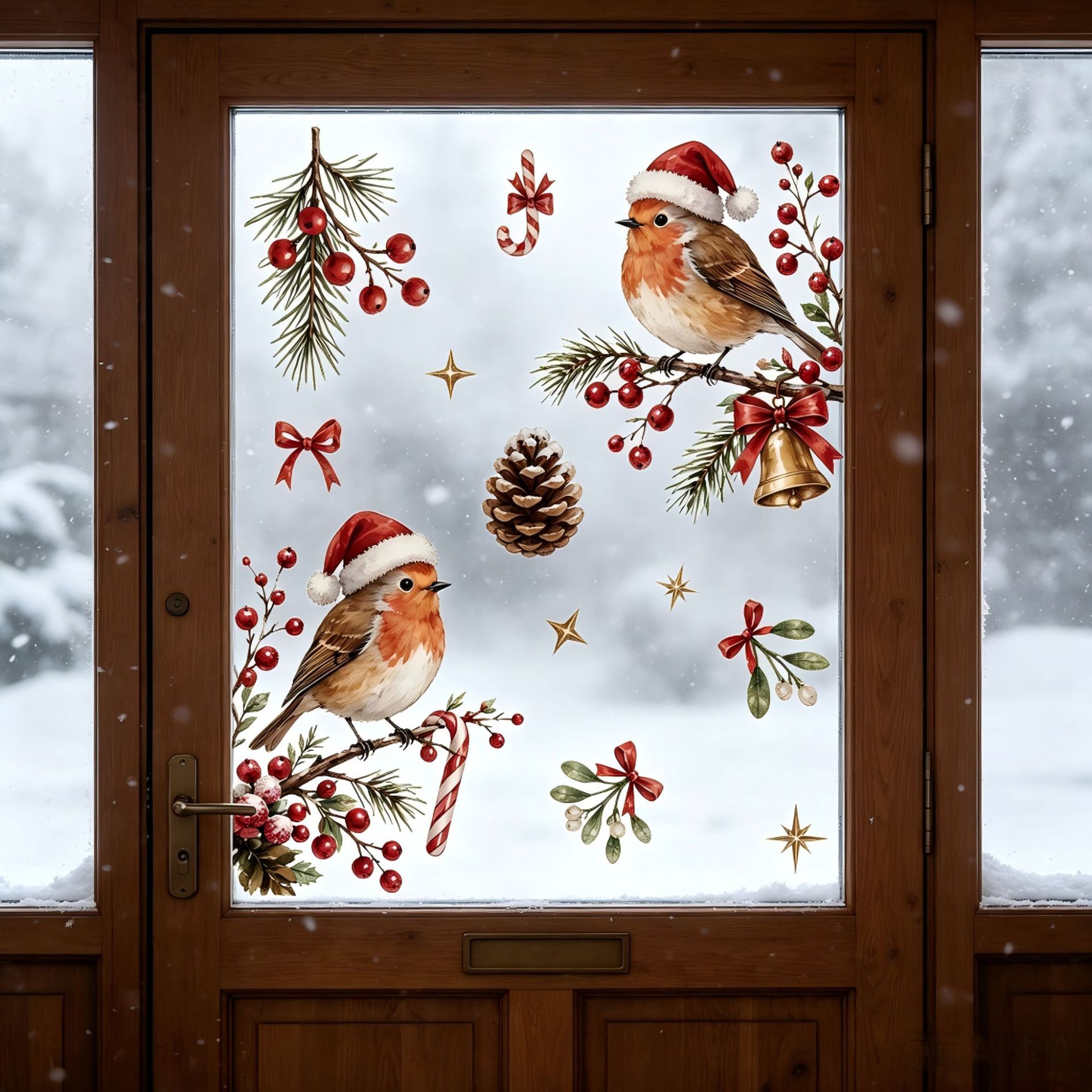 Adesivos Festivos de Natal par - Snowflake Window Decal avaliação e preço