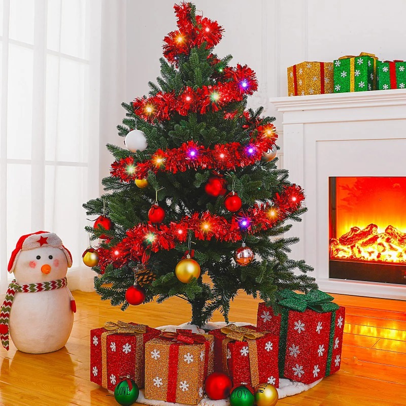 Luzes de Natal com Fita de Lan - Tinsel Garland Decoration avaliação e preço