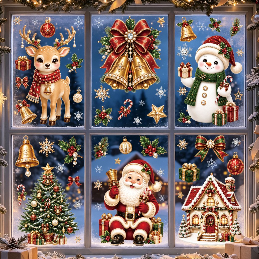 Adesivos de Natal 2027 para Ja - Snowflake Window Decal avaliação e preço