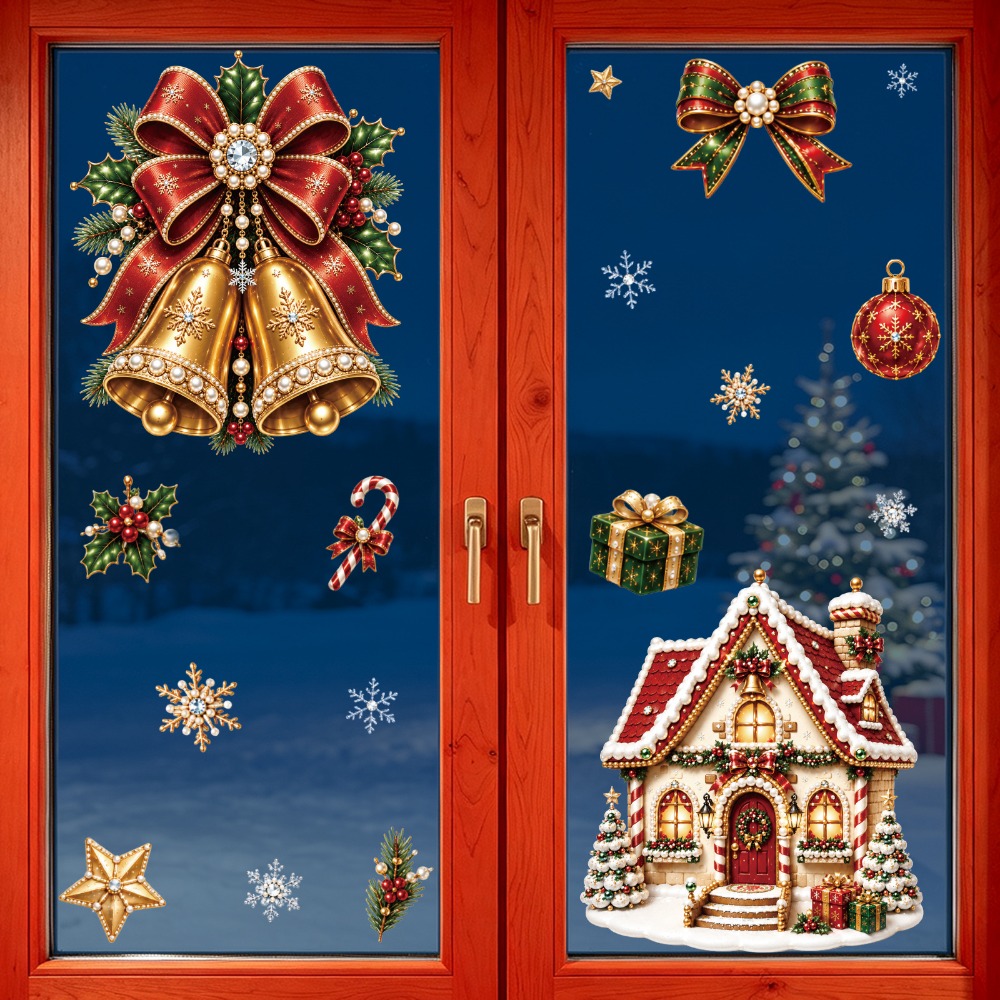 Adesivos de Natal 2027 para Ja - Snowflake Window Decal avaliação e preço