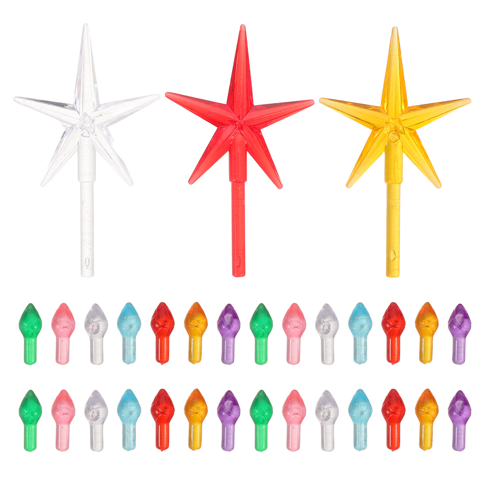 103 Peças de Lâmpadas de Cerâm - Star Tree Topper avaliação e preço
