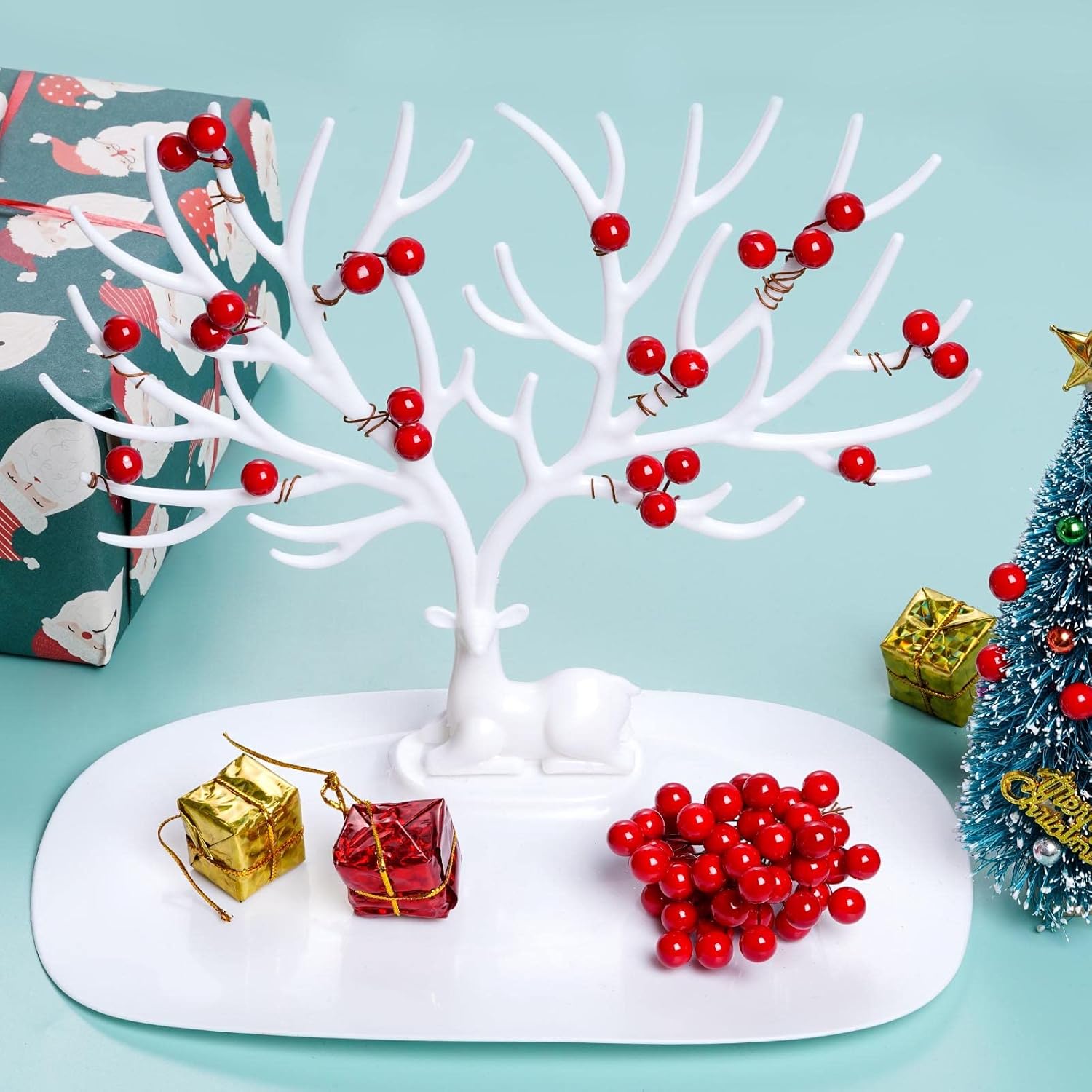 Bagas de azevinho artificiais  - Christmas Wreath Fake avaliação e preço