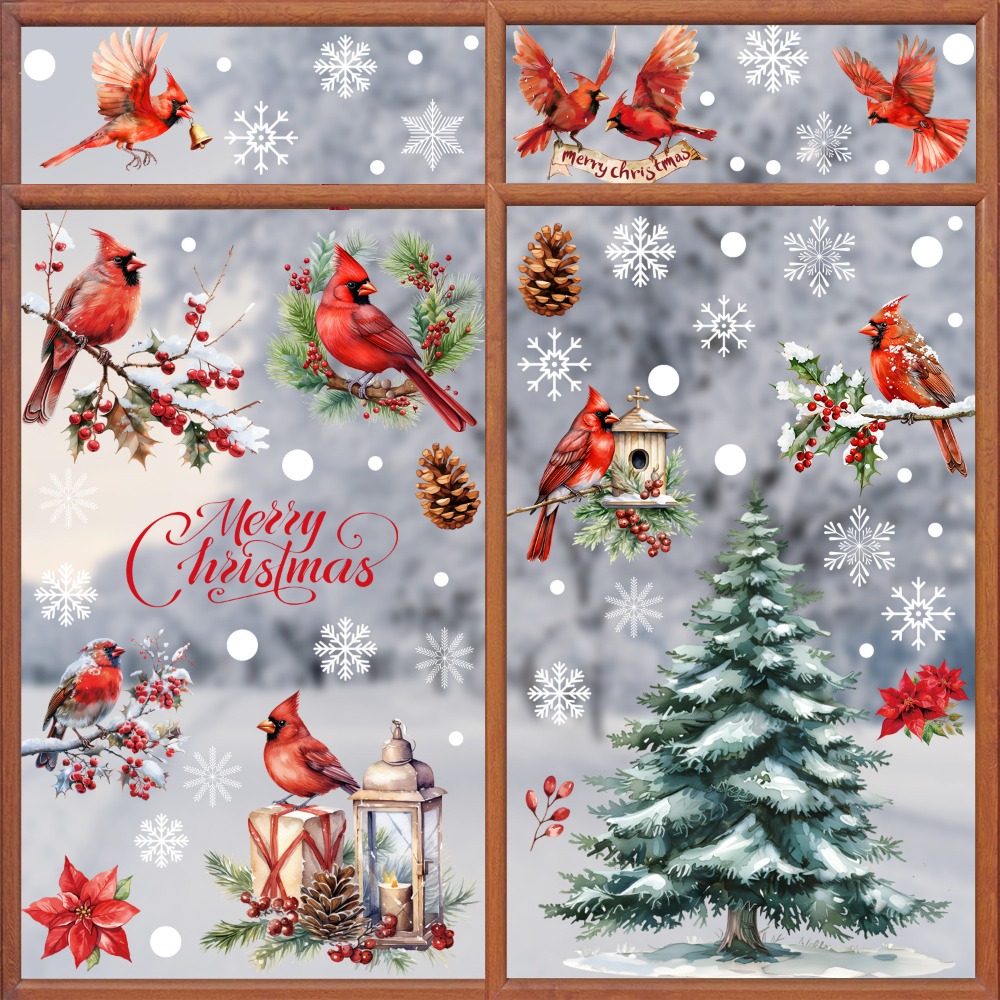 9 peças de Adesivos de Natal p - Snowflake Window Decal avaliação e preço