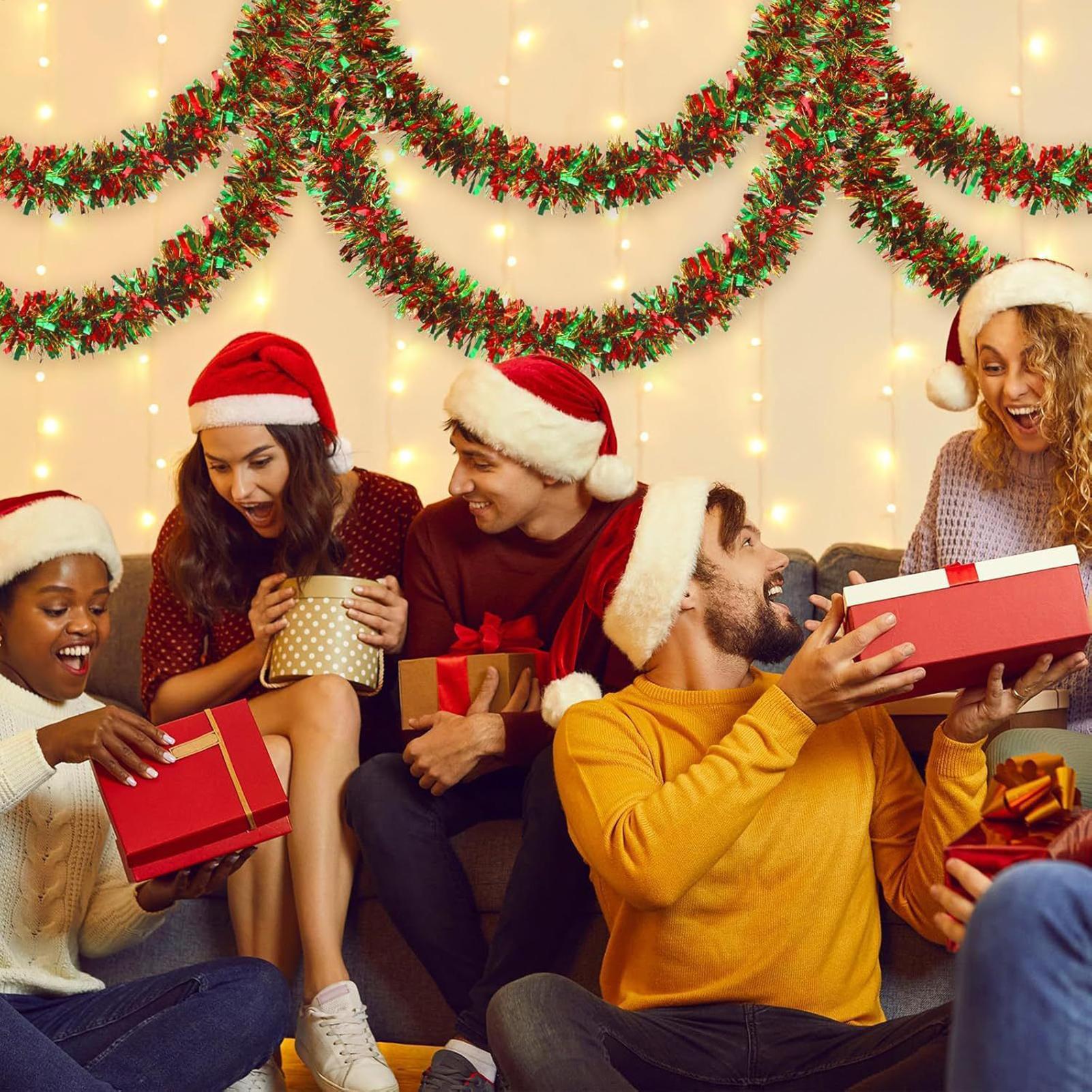 Natal enfeites guirlanda espum - Tinsel Garland Decoration avaliação e preço